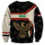 Iraq Golden Eagle Emblem Sweatshirt with Flag Stripes and National Arabic Script Design - Wonder Print Shop
