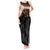 Iraq Golden Eagle Emblem Tank Maxi Dress with Flag Stripes and National Arabic Script Design - Wonder Print Shop