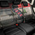 Iraq Flag Texture Back Car Seat Cover with Golden Eagle Emblem and Cracked Earth Background Design - Wonder Print Shop
