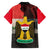 Iraq Flag Texture Hawaiian Shirt with Golden Eagle Emblem and Cracked Earth Background Design - Wonder Print Shop