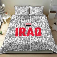 Iraq Ancient Mesopotamian Lamassu Bedding Set with Mythical Motif Design - Wonder Print Shop