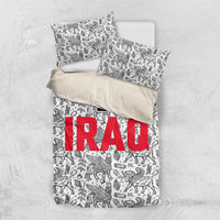 Iraq Ancient Mesopotamian Lamassu Bedding Set with Mythical Motif Design - Wonder Print Shop