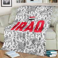 Iraq Ancient Mesopotamian Lamassu Blanket with Mythical Motif Design - Wonder Print Shop