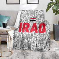 Iraq Ancient Mesopotamian Lamassu Blanket with Mythical Motif Design - Wonder Print Shop