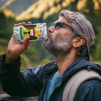 Iraq Ancient Mesopotamian Lamassu 4 in 1 Can Cooler Tumbler with Mythical Motif Design - Wonder Print Shop