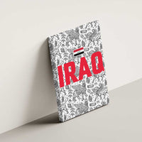 Iraq Ancient Mesopotamian Lamassu Canvas Wall Art with Mythical Motif Design - Wonder Print Shop