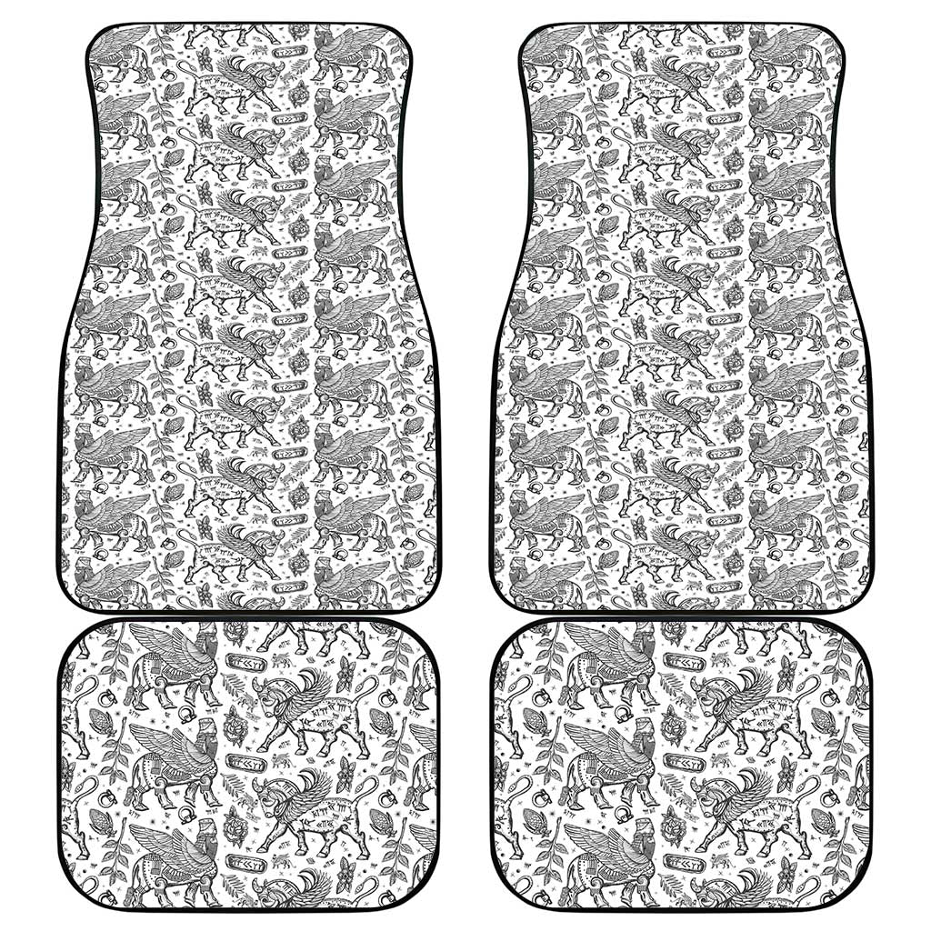 Iraq Ancient Mesopotamian Lamassu Car Mats with Mythical Motif Design - Wonder Print Shop