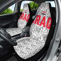 Iraq Ancient Mesopotamian Lamassu Car Seat Cover with Mythical Motif Design - Wonder Print Shop