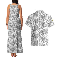Iraq Ancient Mesopotamian Lamassu Couples Matching Tank Maxi Dress and Hawaiian Shirt with Mythical Motif Design - Wonder Print Shop