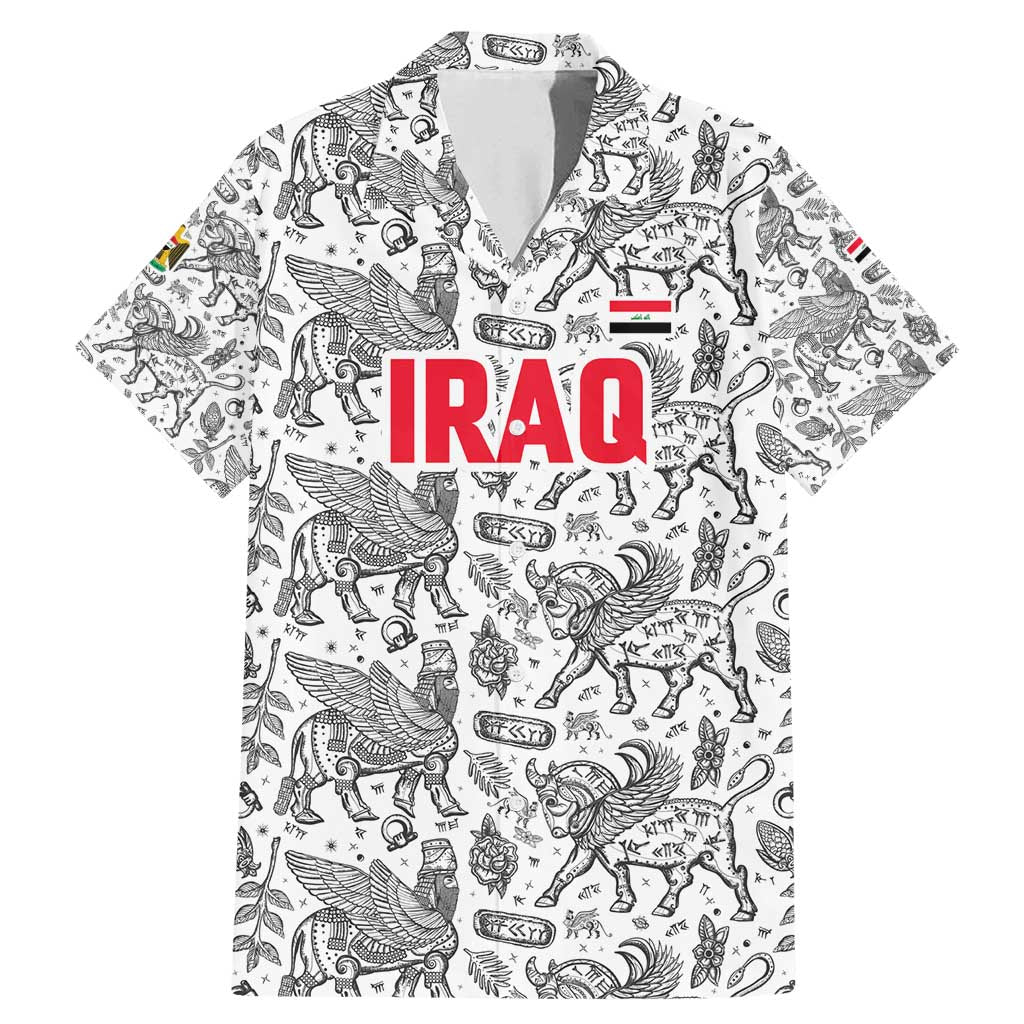 Iraq Ancient Mesopotamian Lamassu Family Matching Mermaid Dress and Hawaiian Shirt with Mythical Motif Design - Wonder Print Shop