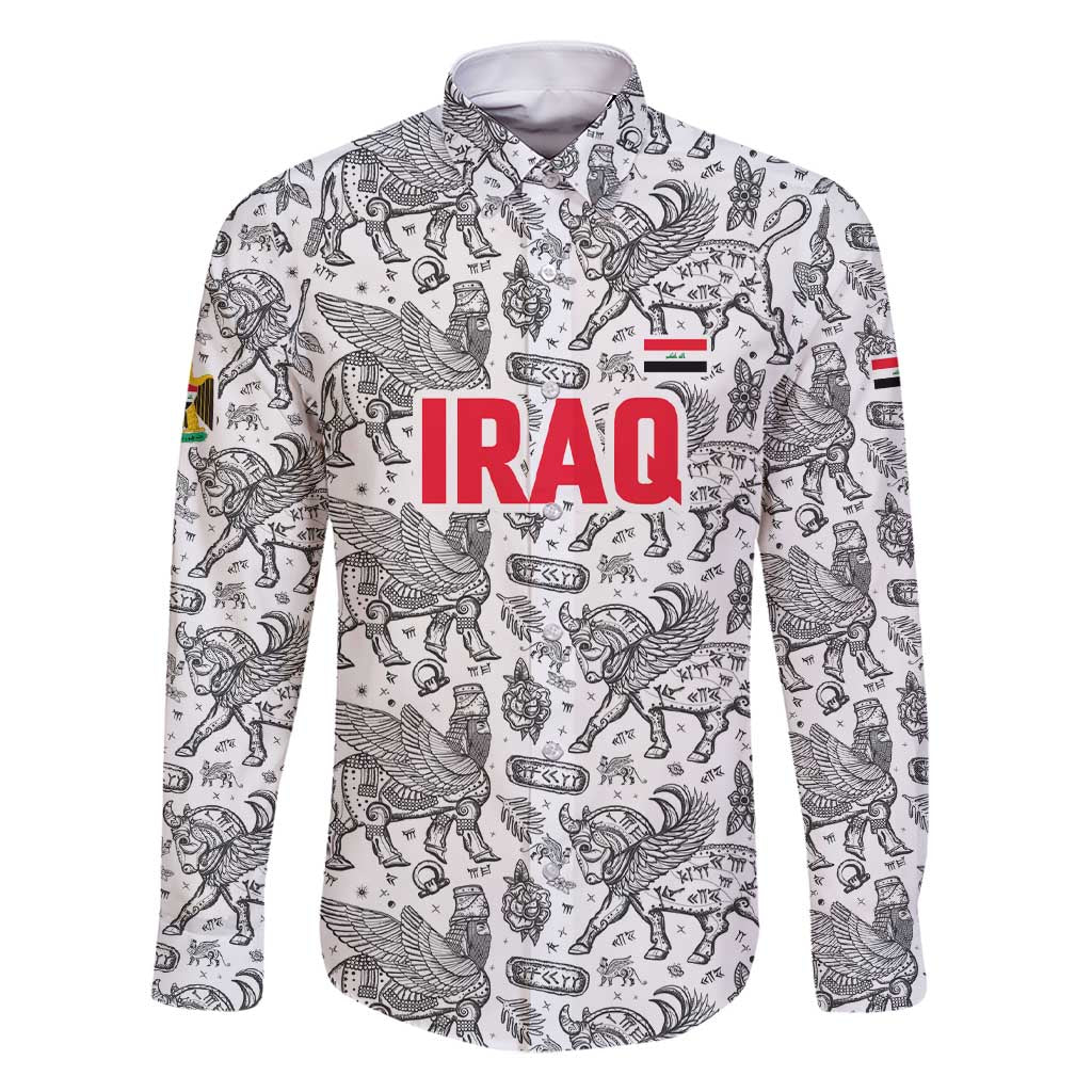 Iraq Ancient Mesopotamian Lamassu Family Matching Short Sleeve Bodycon Dress and Hawaiian Shirt with Mythical Motif Design - Wonder Print Shop