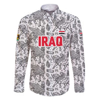 Iraq Ancient Mesopotamian Lamassu Family Matching Short Sleeve Bodycon Dress and Hawaiian Shirt with Mythical Motif Design - Wonder Print Shop