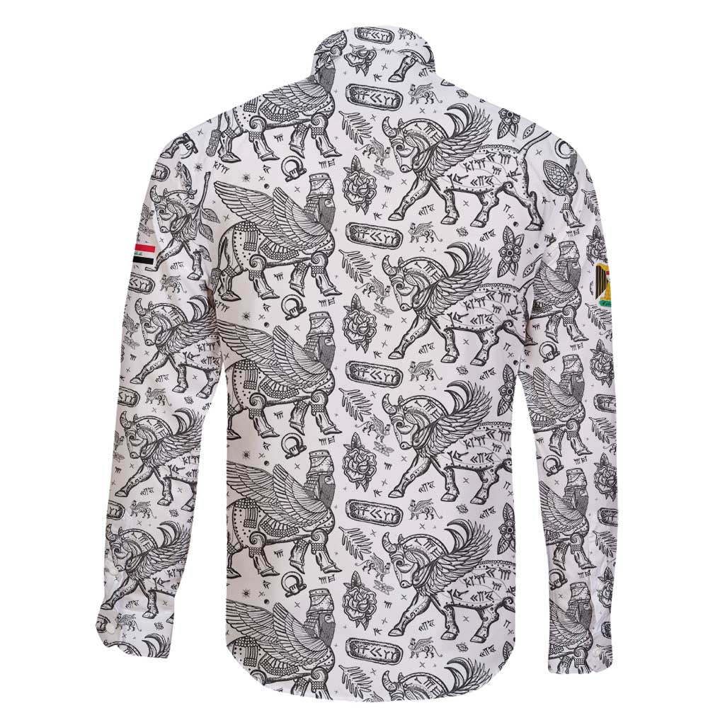 Iraq Ancient Mesopotamian Lamassu Family Matching Summer Maxi Dress and Hawaiian Shirt with Mythical Motif Design - Wonder Print Shop