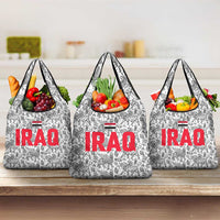 Iraq Ancient Mesopotamian Lamassu Grocery Bag with Mythical Motif Design - Wonder Print Shop