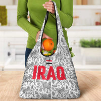 Iraq Ancient Mesopotamian Lamassu Grocery Bag with Mythical Motif Design - Wonder Print Shop