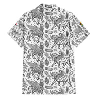 Iraq Ancient Mesopotamian Lamassu Hawaiian Shirt with Mythical Motif Design - Wonder Print Shop