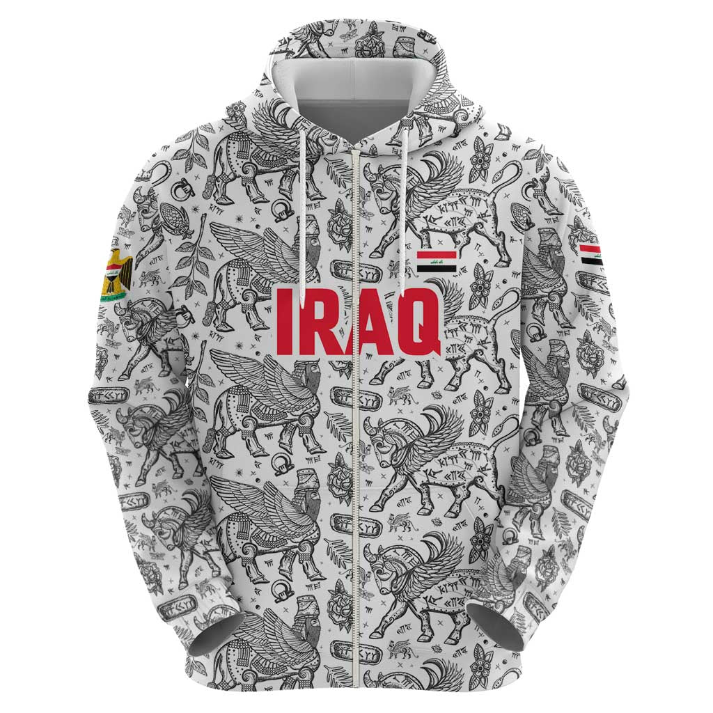 Iraq Ancient Mesopotamian Lamassu Hoodie with Mythical Motif Design - Wonder Print Shop