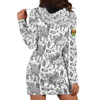 Iraq Ancient Mesopotamian Lamassu Hoodie Dress with Mythical Motif Design - Wonder Print Shop