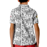 Iraq Ancient Mesopotamian Lamassu Kid Polo Shirt with Mythical Motif Design - Wonder Print Shop