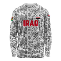 Iraq Ancient Mesopotamian Lamassu Long Sleeve Shirt with Mythical Motif Design - Wonder Print Shop