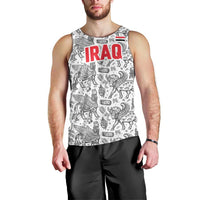 Iraq Ancient Mesopotamian Lamassu Men Tank Top with Mythical Motif Design - Wonder Print Shop