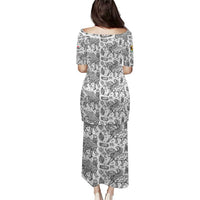 Iraq Ancient Mesopotamian Lamassu Puletasi with Mythical Motif Design - Wonder Print Shop