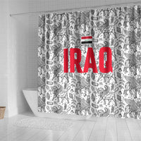 Iraq Ancient Mesopotamian Lamassu Shower Curtain with Mythical Motif Design - Wonder Print Shop