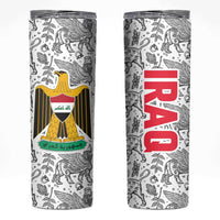 Iraq Ancient Mesopotamian Lamassu Skinny Tumbler with Mythical Motif Design - Wonder Print Shop