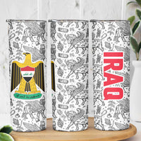 Iraq Ancient Mesopotamian Lamassu Skinny Tumbler with Mythical Motif Design - Wonder Print Shop