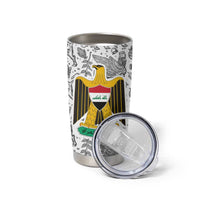 Iraq Ancient Mesopotamian Lamassu Tumbler Cup with Mythical Motif Design - Wonder Print Shop