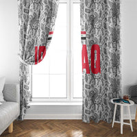 Iraq Ancient Mesopotamian Lamassu Window Curtain with Mythical Motif Design - Wonder Print Shop