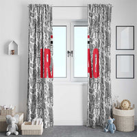 Iraq Ancient Mesopotamian Lamassu Window Curtain with Mythical Motif Design - Wonder Print Shop