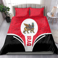Iraq Bedding Set with Lamassu Mythical Creature and National Map Design - Wonder Print Shop