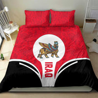 Iraq Bedding Set with Lamassu Mythical Creature and National Map Design - Wonder Print Shop
