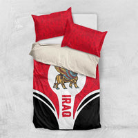 Iraq Bedding Set with Lamassu Mythical Creature and National Map Design - Wonder Print Shop