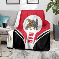 Iraq Blanket with Lamassu Mythical Creature and National Map Design - Wonder Print Shop