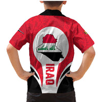 Iraq Family Matching Mermaid Dress and Hawaiian Shirt with Lamassu Mythical Creature and National Map Design - Wonder Print Shop