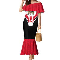 Iraq Family Matching Mermaid Dress and Hawaiian Shirt with Lamassu Mythical Creature and National Map Design - Wonder Print Shop