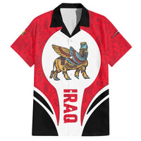 Iraq Family Matching Puletasi and Hawaiian Shirt with Lamassu Mythical Creature and National Map Design - Wonder Print Shop