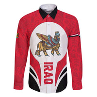 Iraq Family Matching Short Sleeve Bodycon Dress and Hawaiian Shirt with Lamassu Mythical Creature and National Map Design - Wonder Print Shop