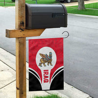 Iraq Garden Flag with Lamassu Mythical Creature and National Map Design - Wonder Print Shop