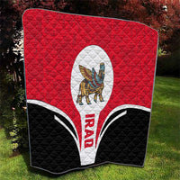 Iraq Quilt with Lamassu Mythical Creature and National Map Design - Wonder Print Shop