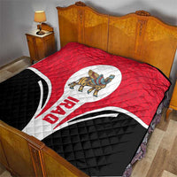 Iraq Quilt with Lamassu Mythical Creature and National Map Design - Wonder Print Shop