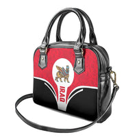 Iraq Shoulder Handbag with Lamassu Mythical Creature and National Map Design - Wonder Print Shop
