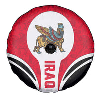 Iraq Spare Tire Cover with Lamassu Mythical Creature and National Map Design - Wonder Print Shop