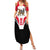 Iraq Summer Maxi Dress with Lamassu Mythical Creature and National Map Design - Wonder Print Shop