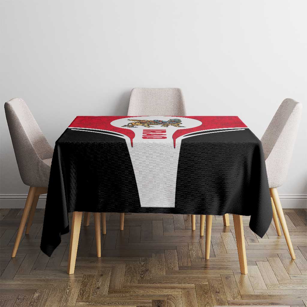 Iraq Tablecloth with Lamassu Mythical Creature and National Map Design - Wonder Print Shop