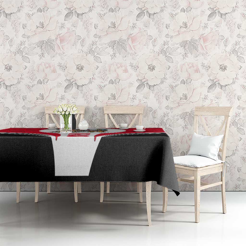 Iraq Tablecloth with Lamassu Mythical Creature and National Map Design - Wonder Print Shop