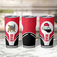 Iraq Tumbler Cup with Lamassu Mythical Creature and National Map Design - Wonder Print Shop