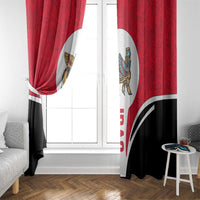 Iraq Window Curtain with Lamassu Mythical Creature and National Map Design - Wonder Print Shop